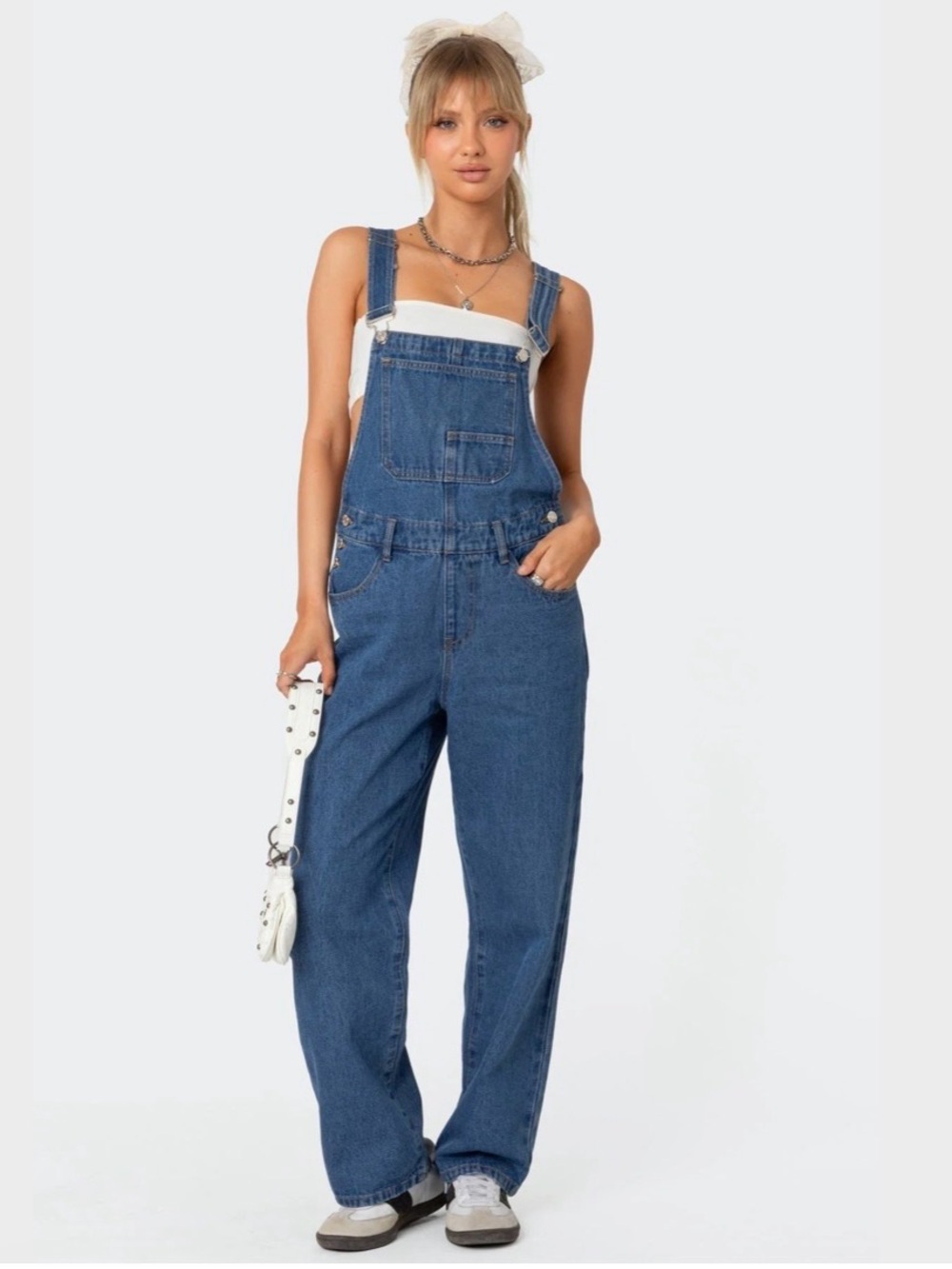 EDIKTED denim Overalls coveralls straight leg size  S